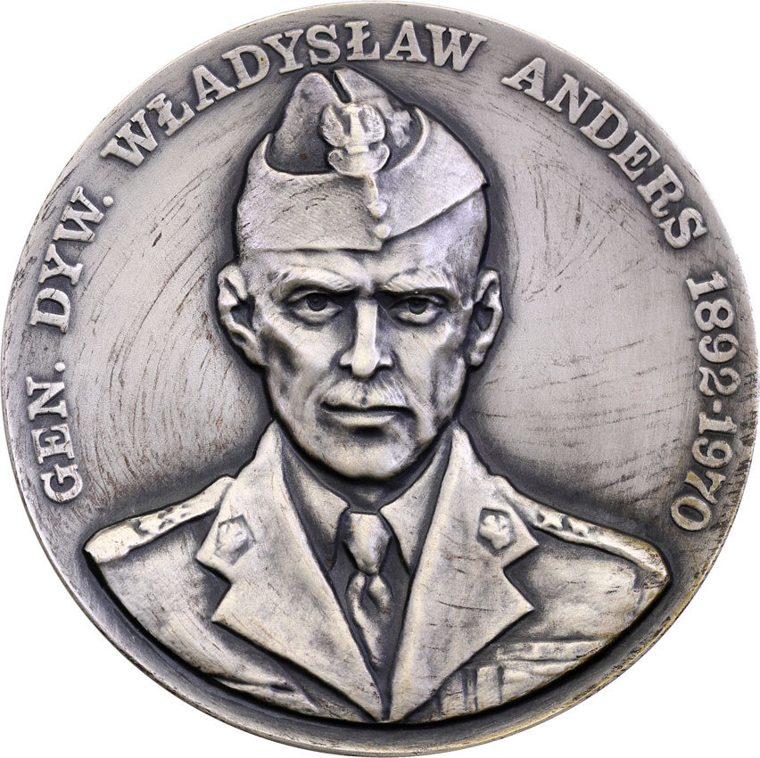 Polska. Medal 1994 MW Władysław Anders, SREBRO - Mennica Warszawa